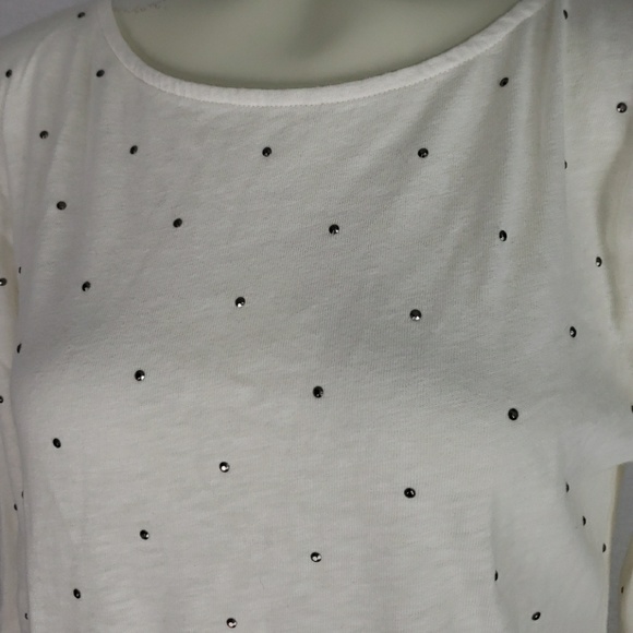 J. Crew cream embellished painter shirt - Picture 3 of 5